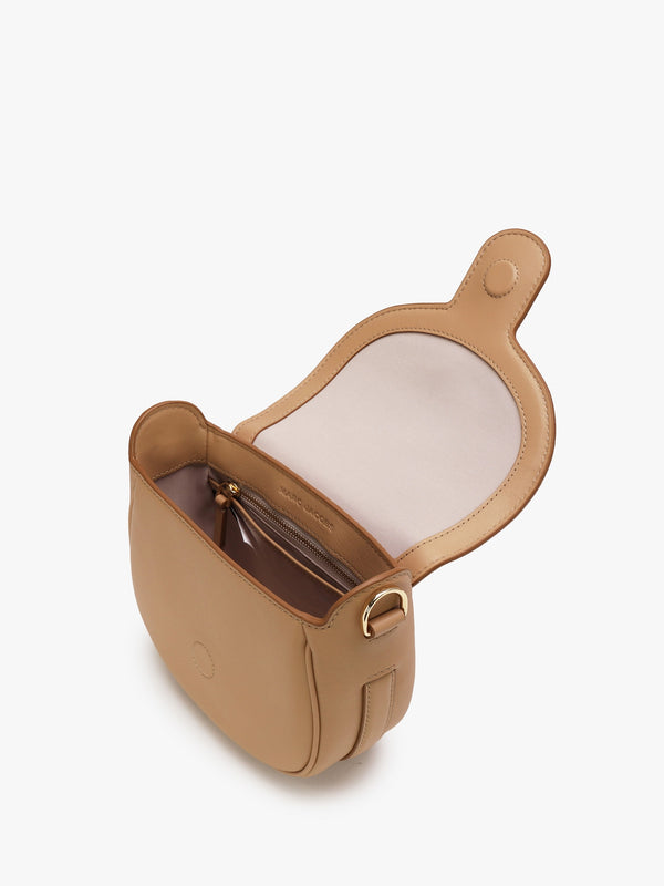 The Covered J Marc Camel Leather Saddle Bag