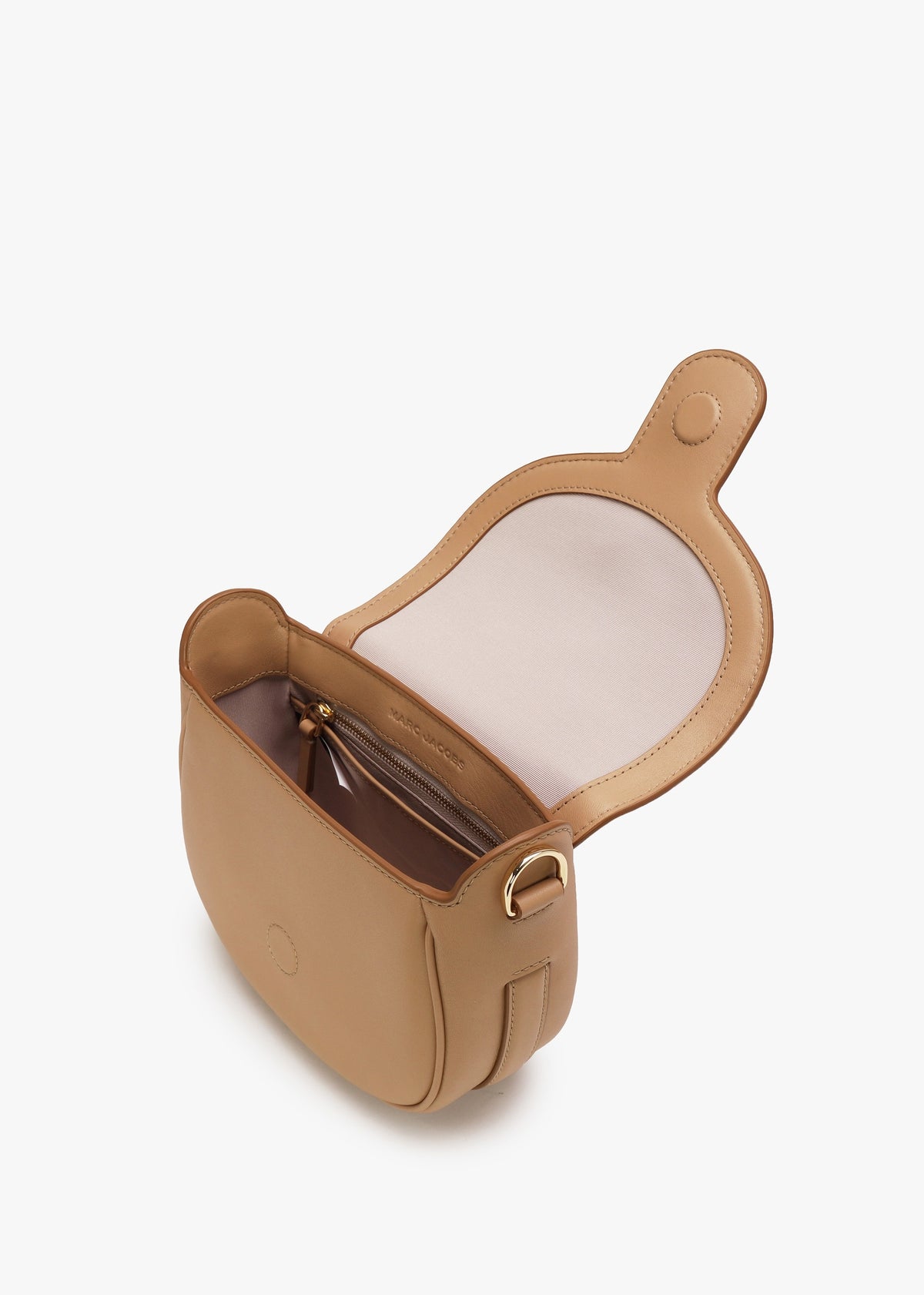 The Covered J Marc Camel Leather Saddle Bag