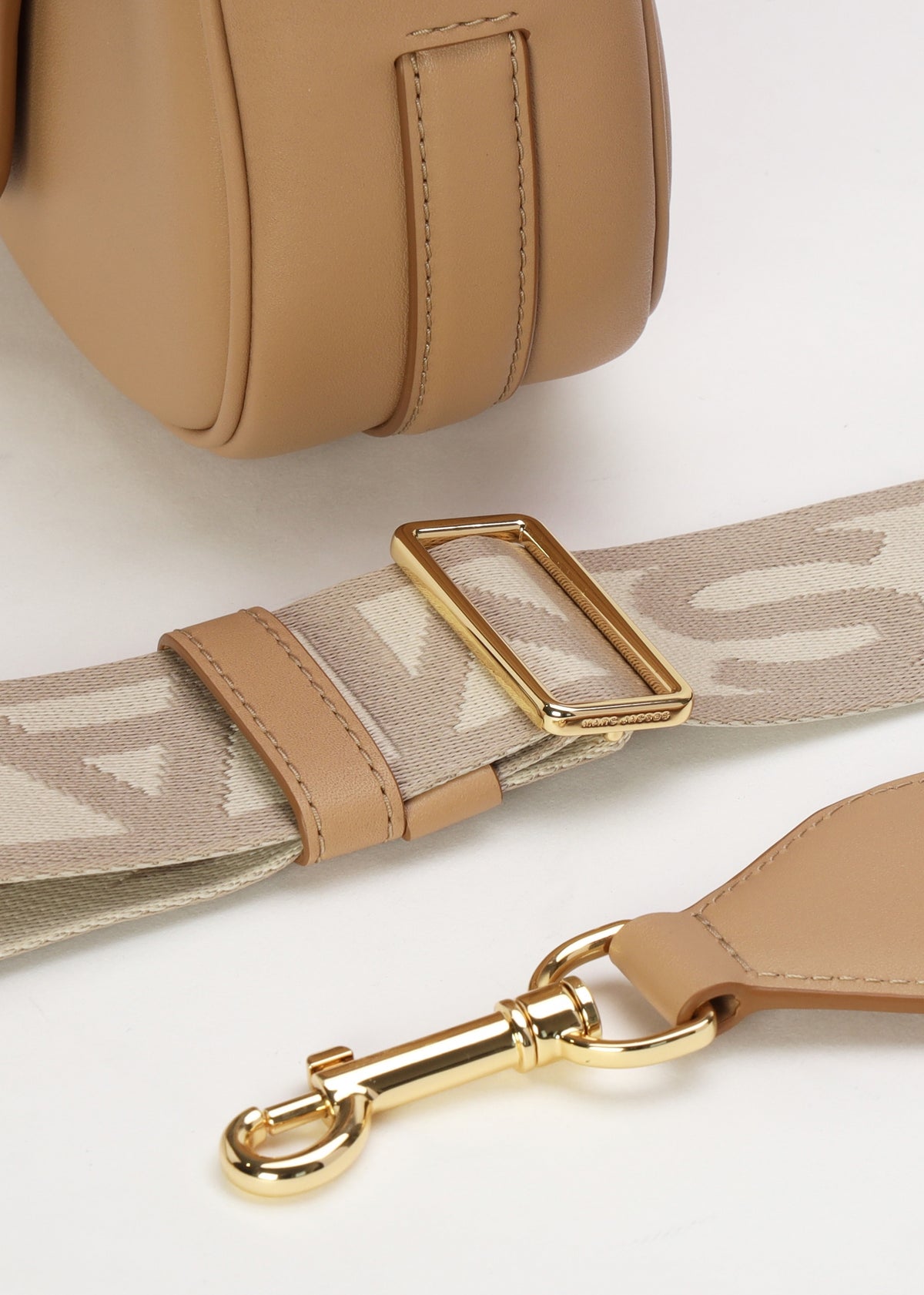The Covered J Marc Camel Leather Saddle Bag