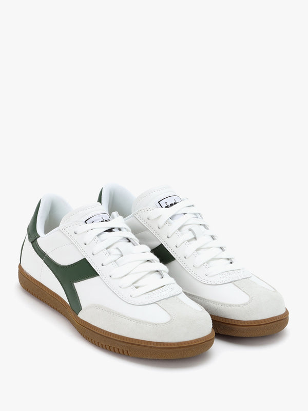 Men's White Foliage Green Trainers