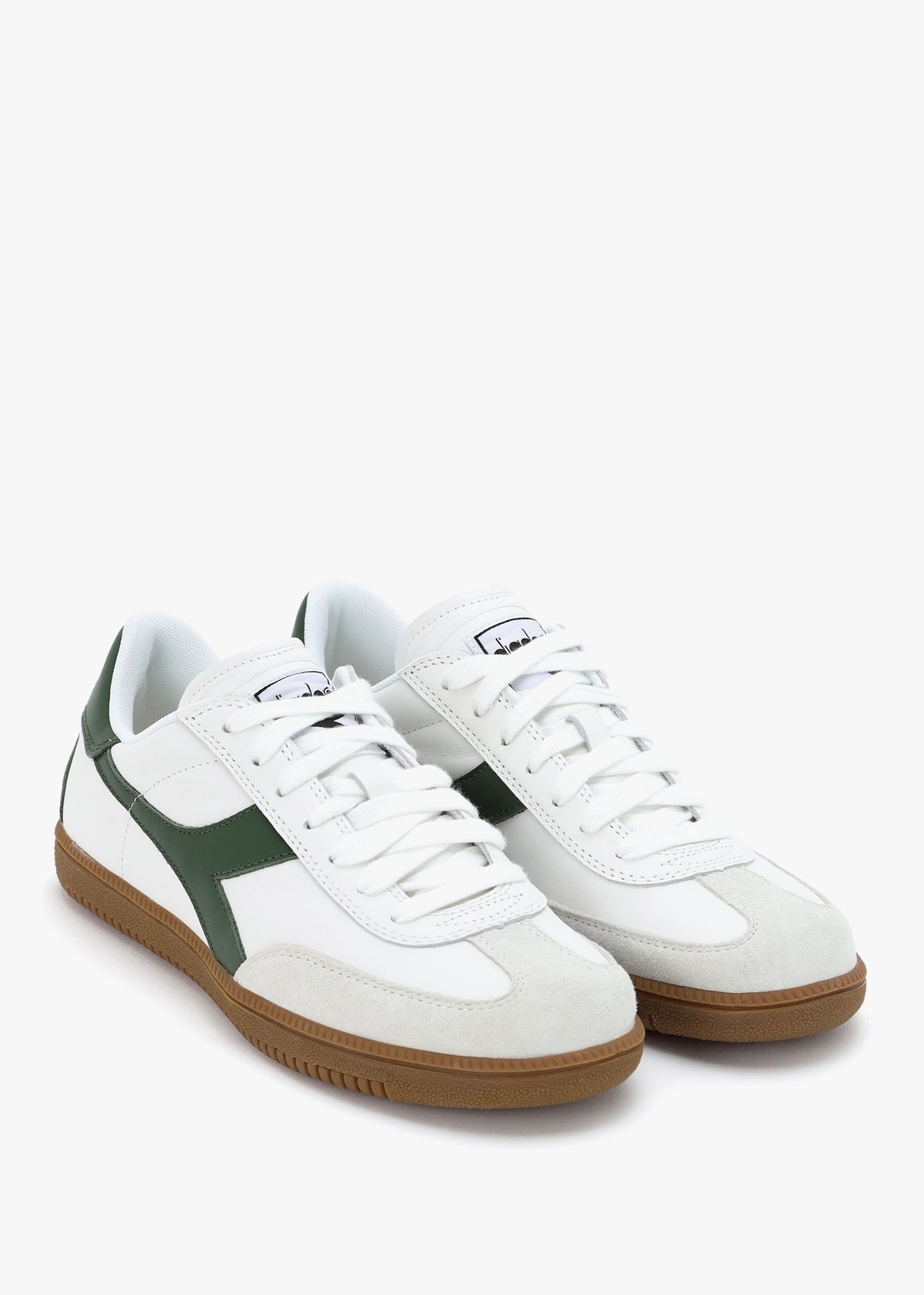 Men's White Foliage Green Trainers