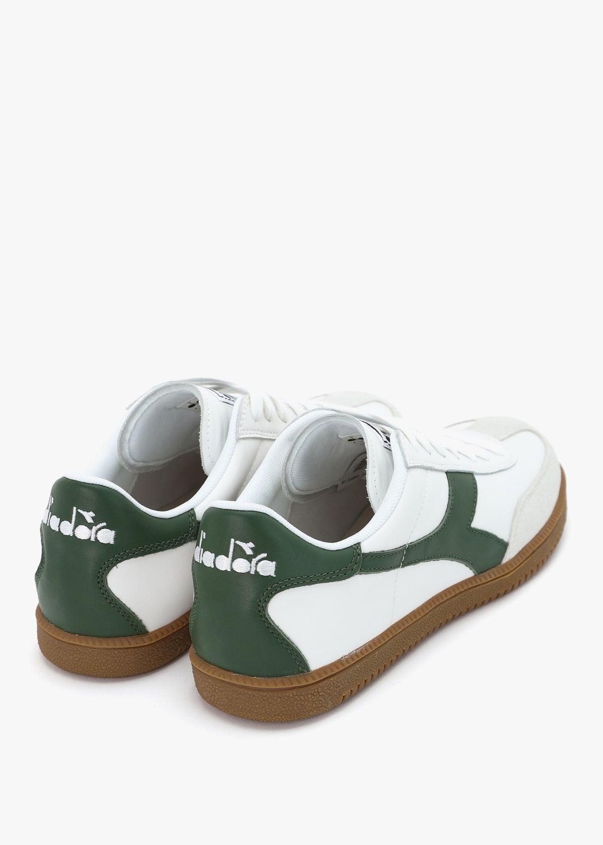 Men's White Foliage Green Trainers