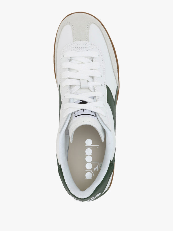 Men's White Foliage Green Trainers