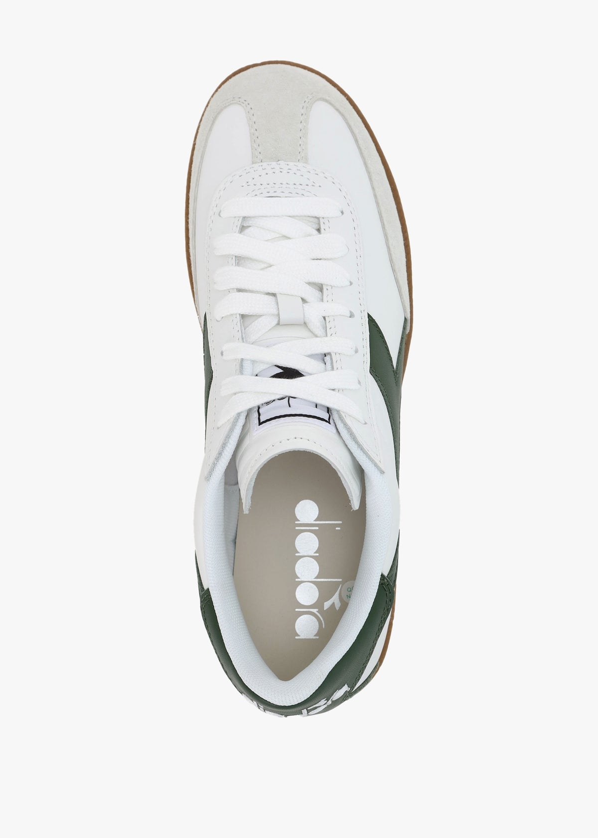 Men's White Foliage Green Trainers