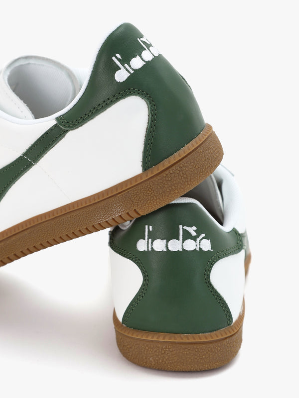 Men's White Foliage Green Trainers