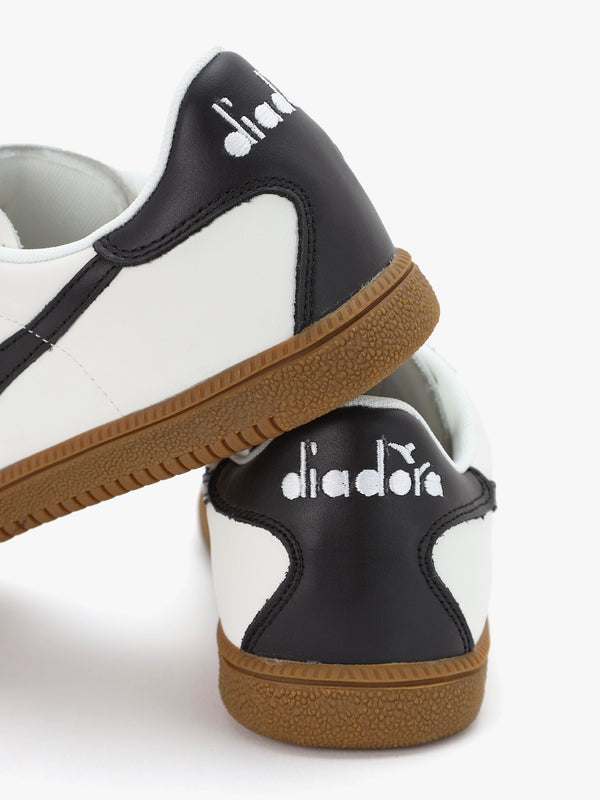 Men's White Black Trainers
