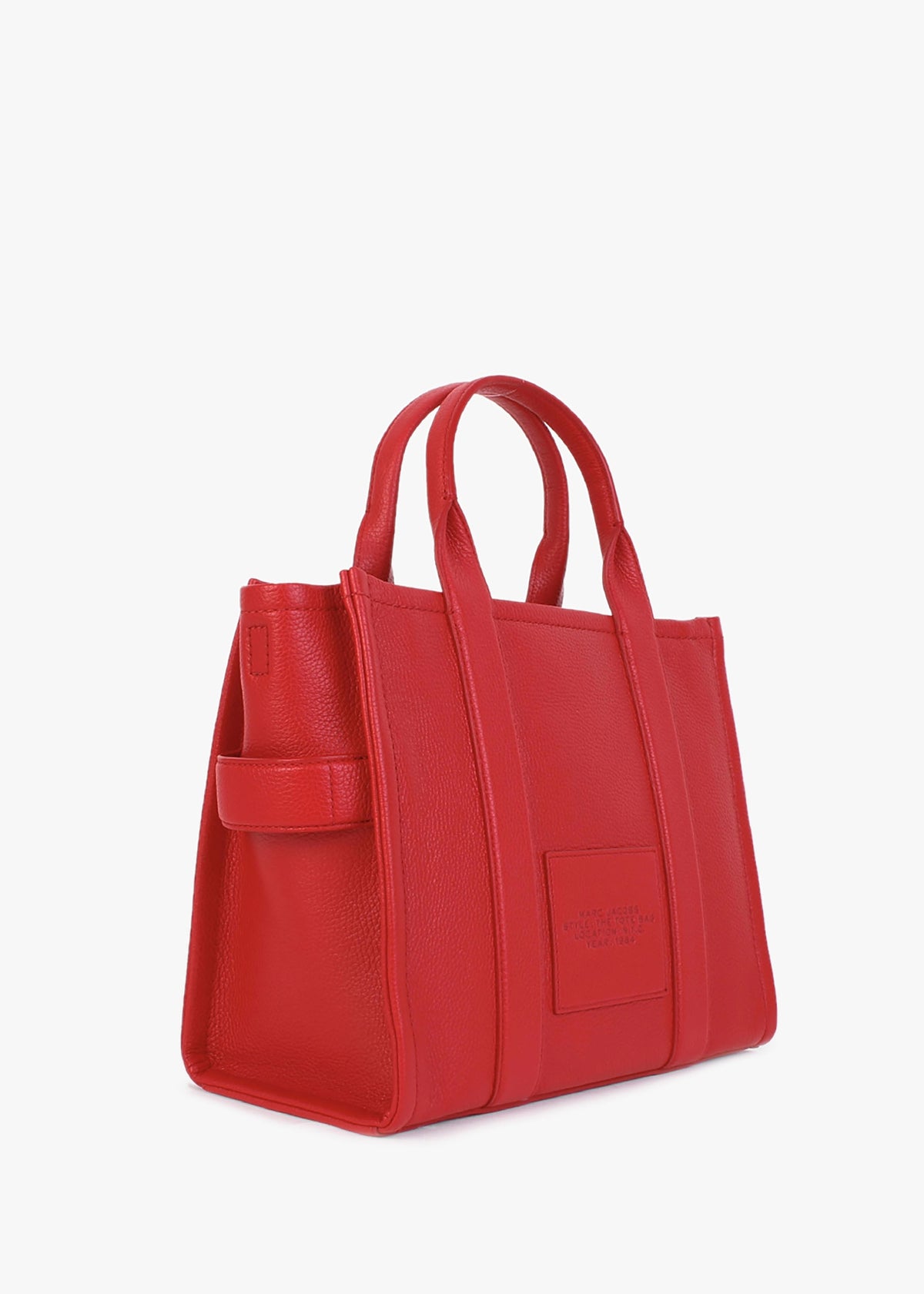 The Leather Medium True Red Tote Bag
