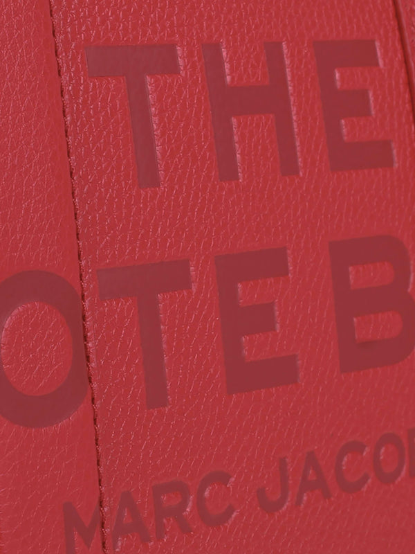 The Leather Medium True Red Tote Bag