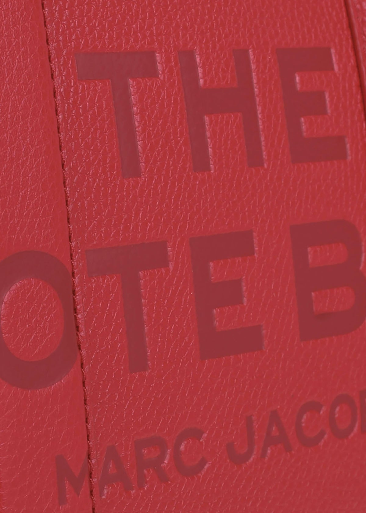 The Leather Medium True Red Tote Bag