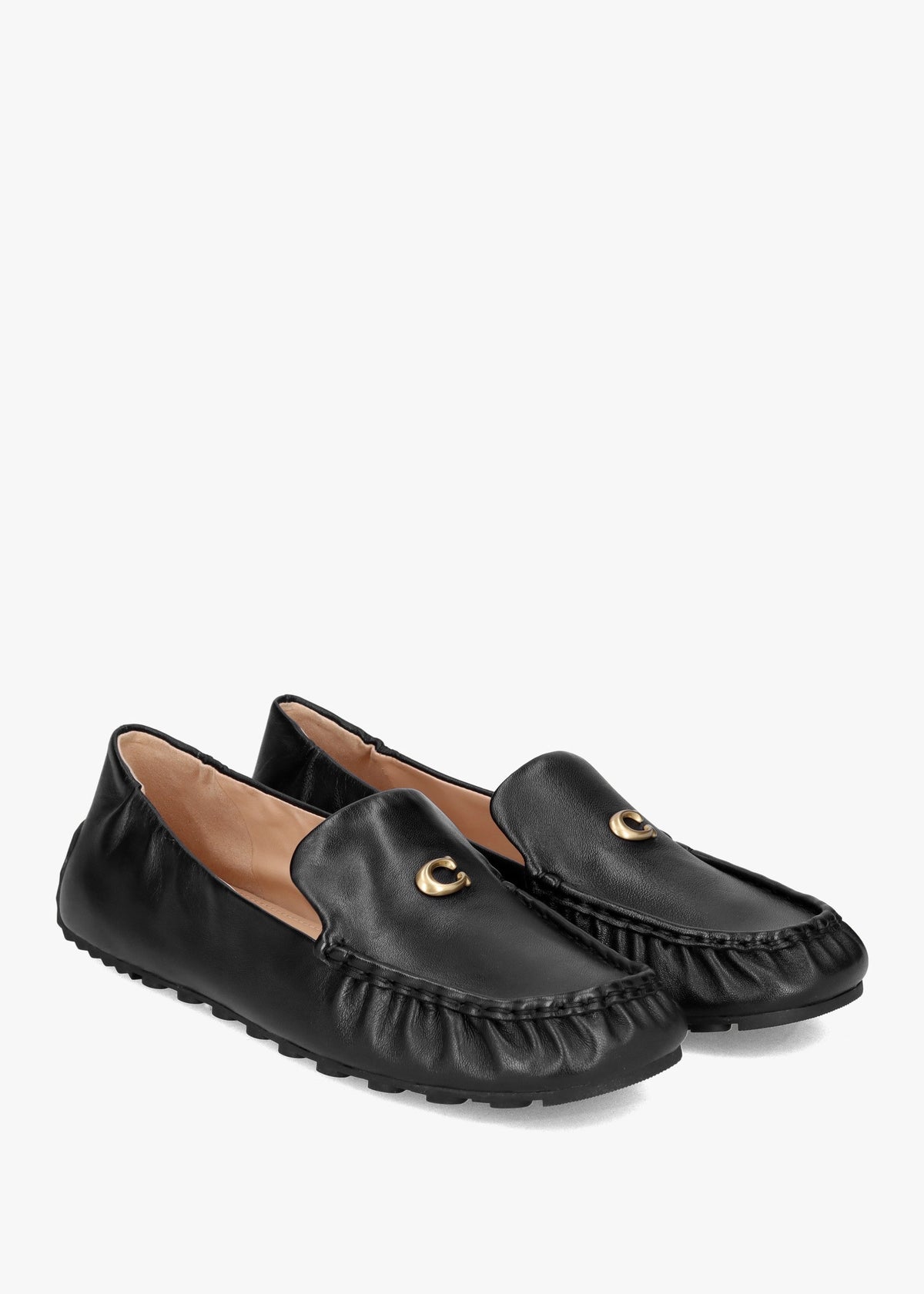 Ronnie Black Leather Loafers