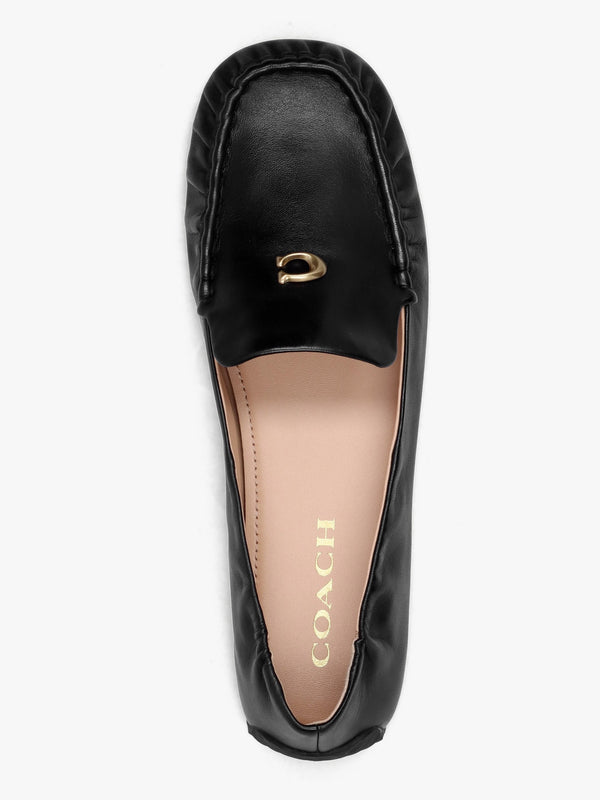 Ronnie Black Leather Loafers