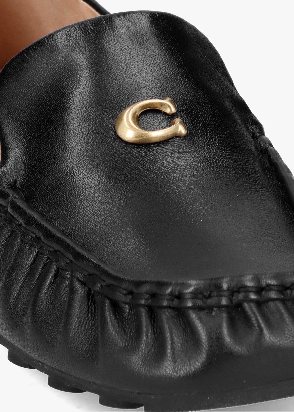 Ronnie Black Leather Loafers