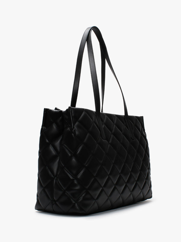Ocarina Black Quilted Tote Bag