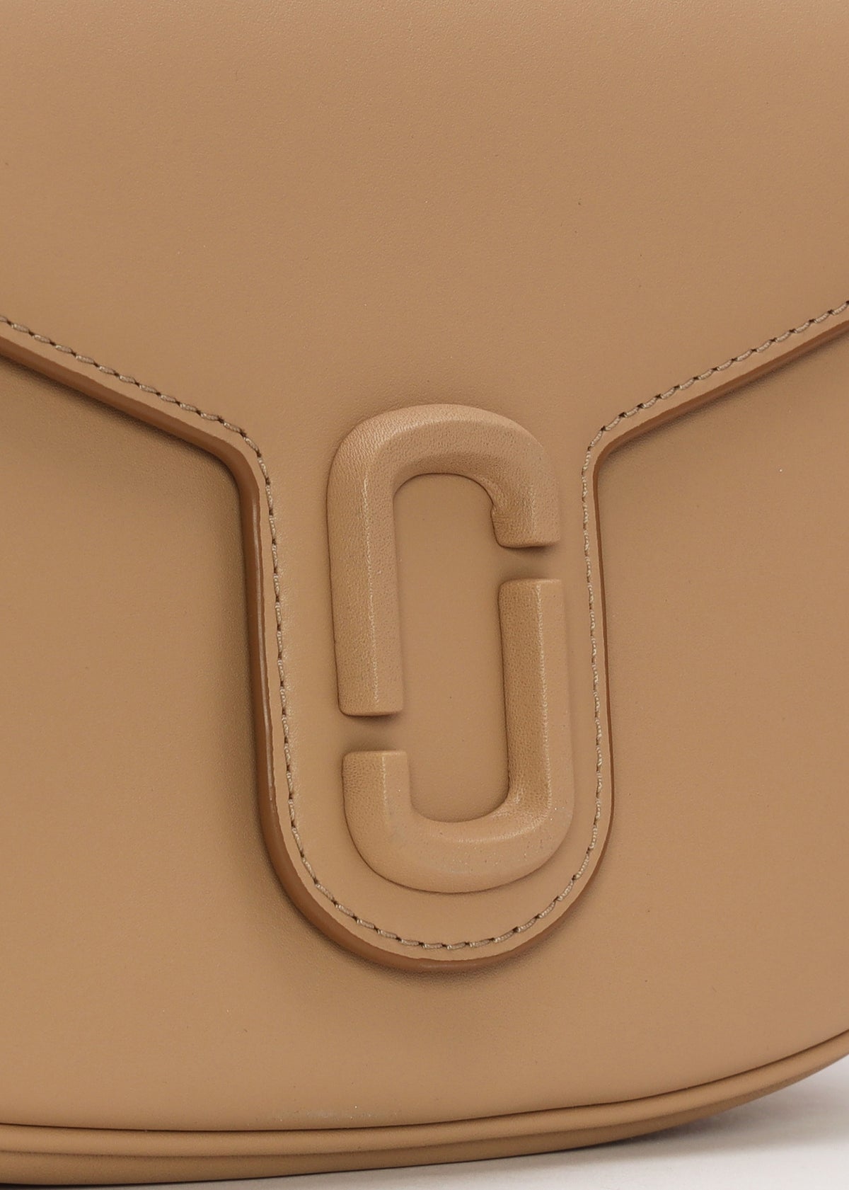 Large The Covered J Marc Camel Leather Saddle Bag