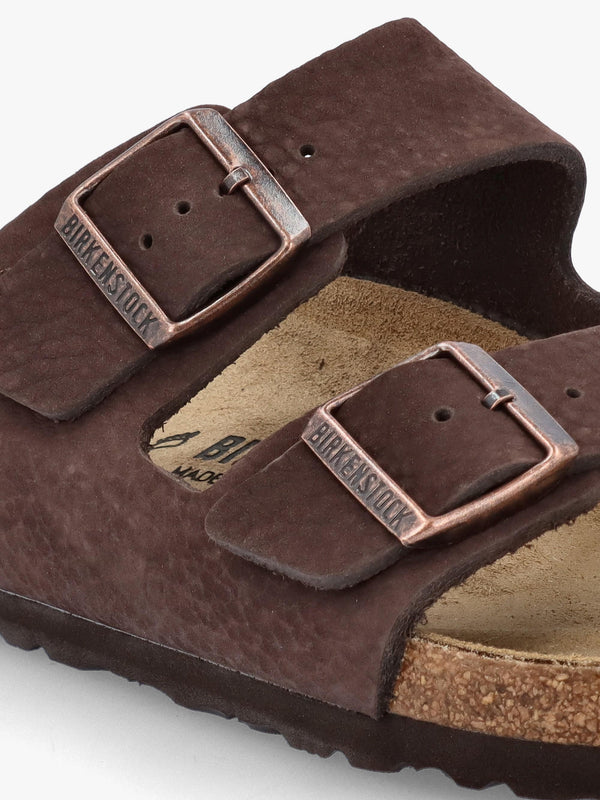 Men's Arizona Desert Buck Roast Nubuck Leather Two Bar Mules