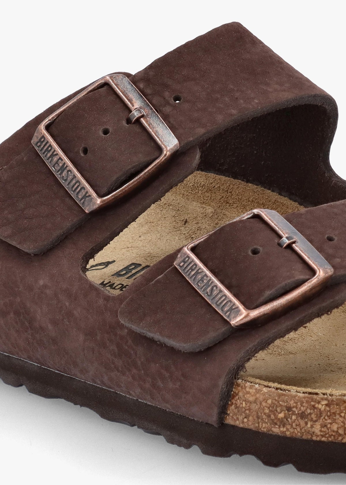Men's Arizona Desert Buck Roast Nubuck Leather Two Bar Mules