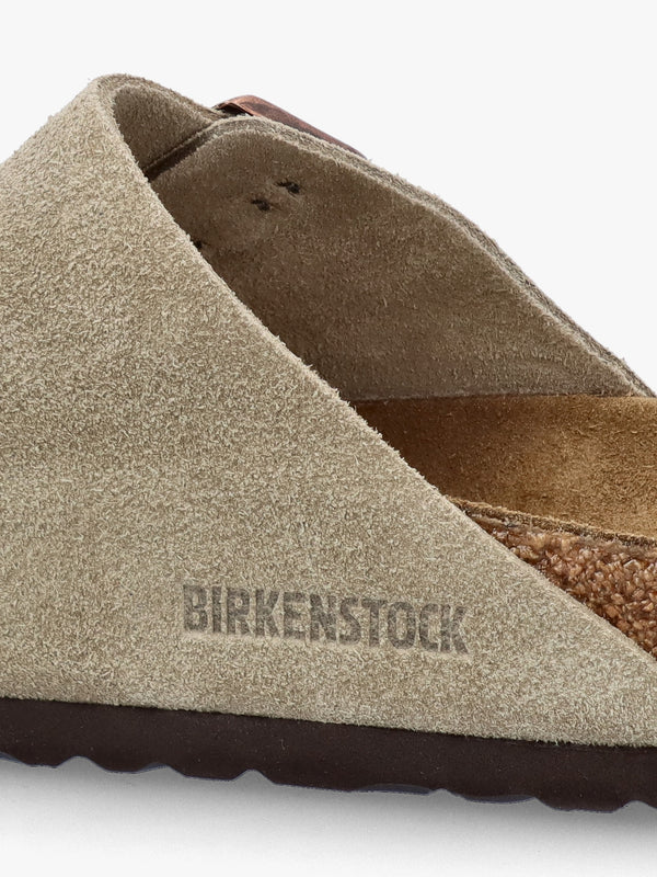 Arizona Taupe Suede Two Bar Mules
