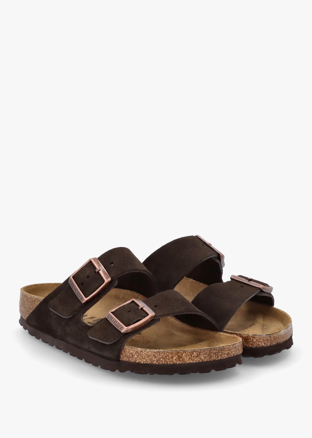 Arizona Mocca Suede Two Bar Mules