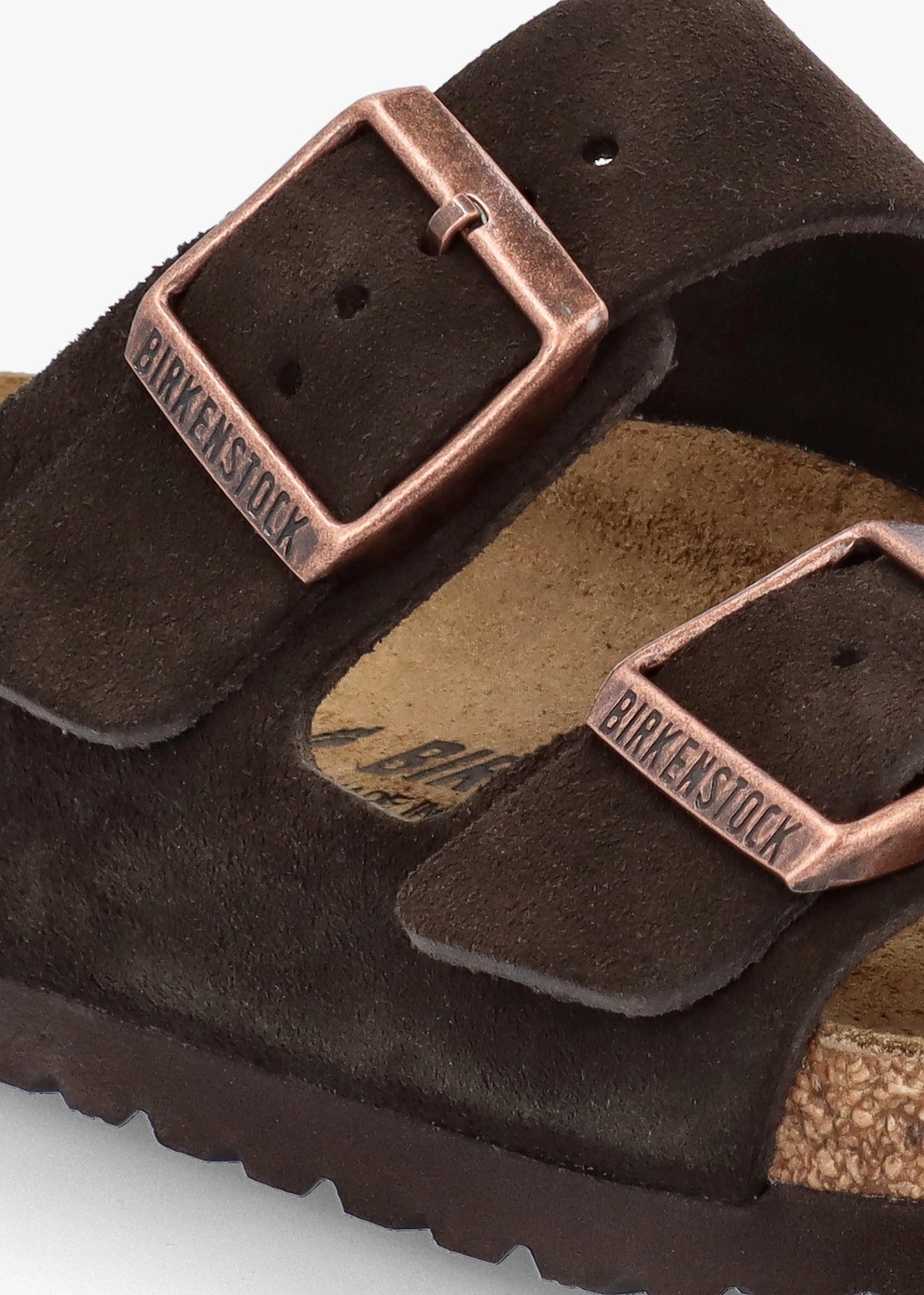 Arizona Mocca Suede Two Bar Mules