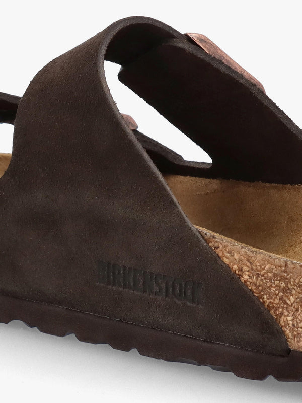Arizona Mocca Suede Two Bar Mules