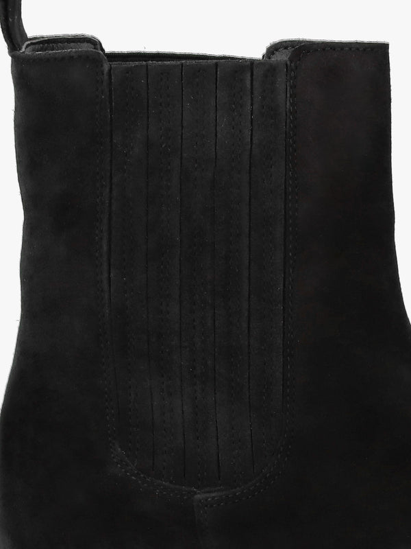 Alpie Black Suede Crepe Sole Chelsea Boots
