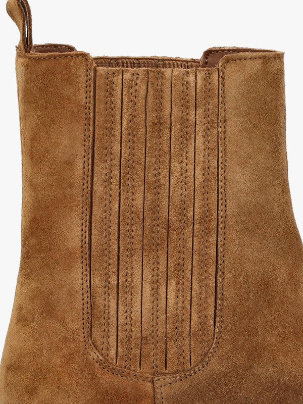 Alpie Tan Suede Crepe Sole Chelsea Boots