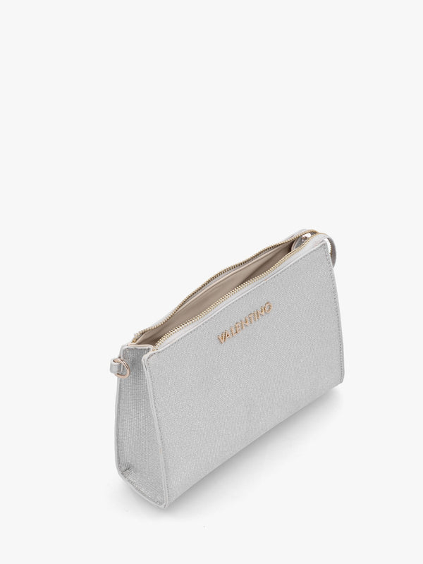 Chiaia Argento Glitter Pochette Bag