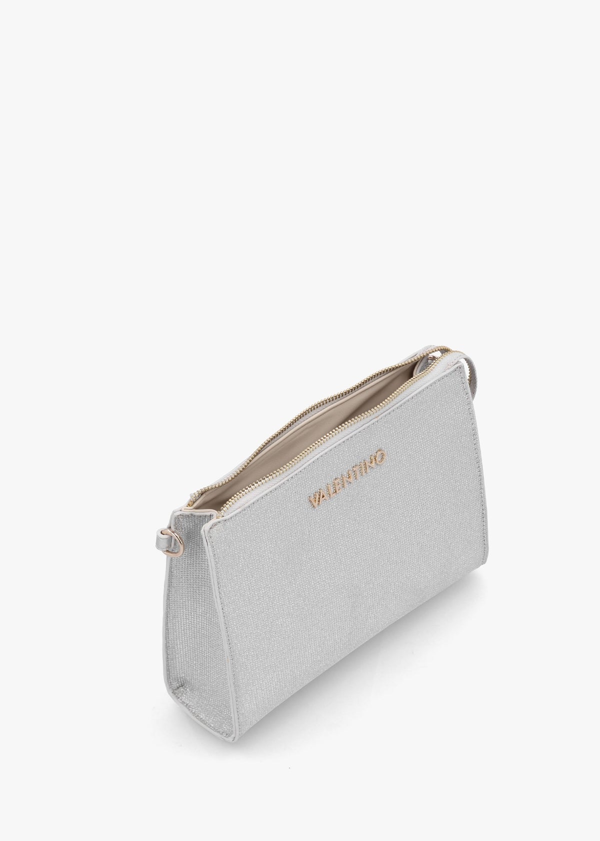Chiaia Argento Glitter Pochette Bag
