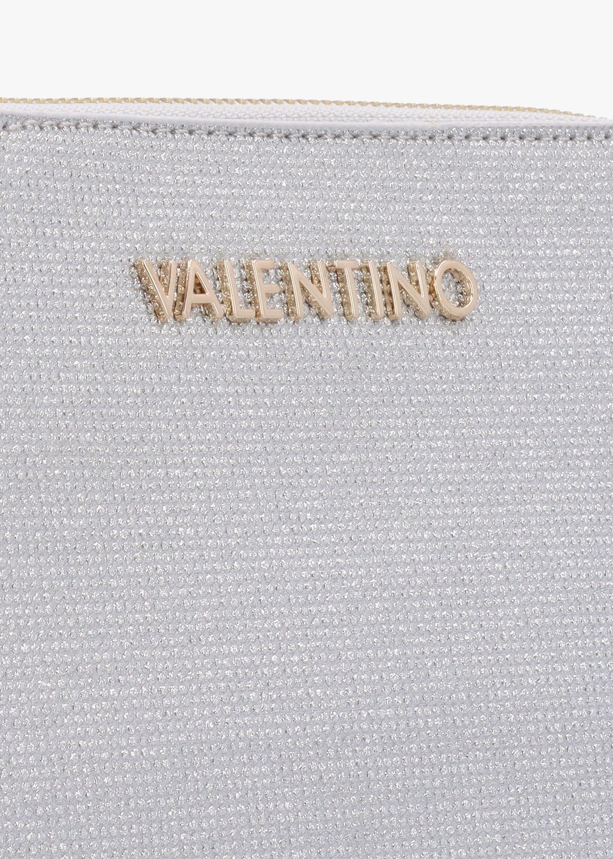 Chiaia Argento Glitter Pochette Bag