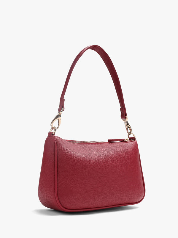 Never Relove Recycle Rosso Scuro Shoulder Bag