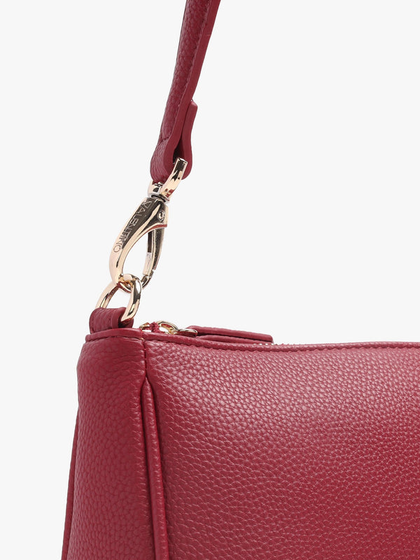Never Relove Recycle Rosso Scuro Shoulder Bag