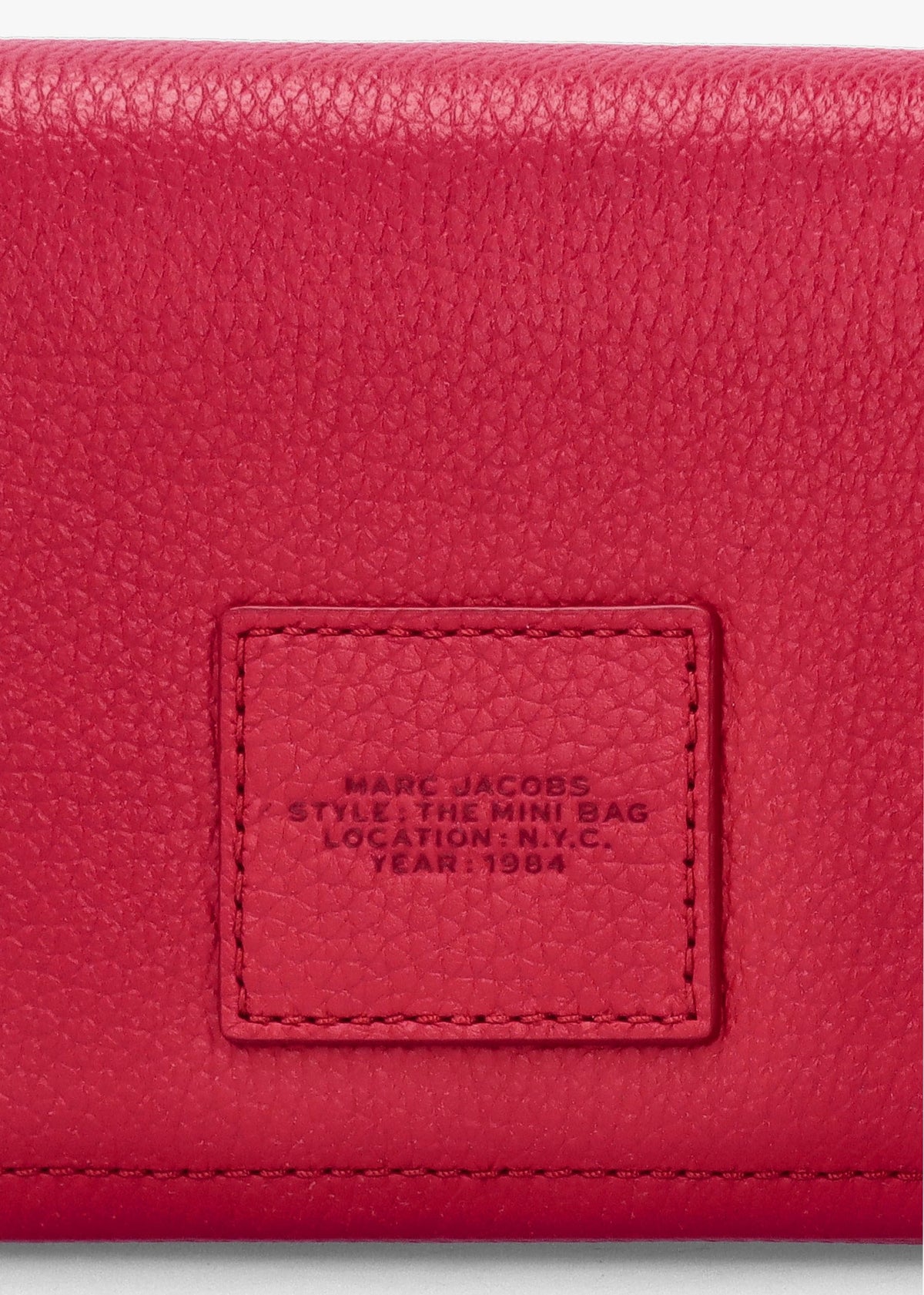 The Leather Mini True Red Cross-Body Bag