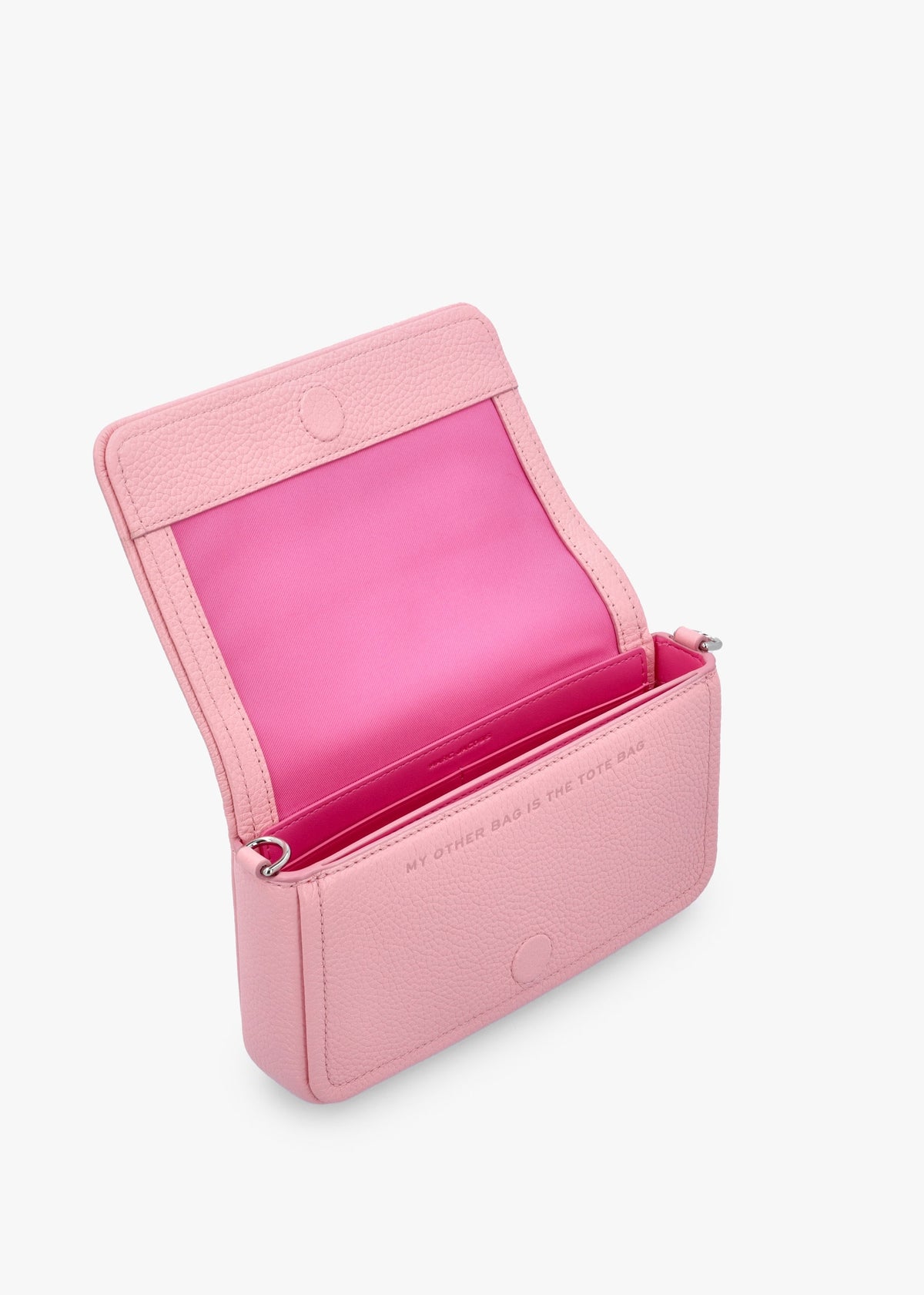 The Leather Mini Ribbon Pink Cross-Body Bag