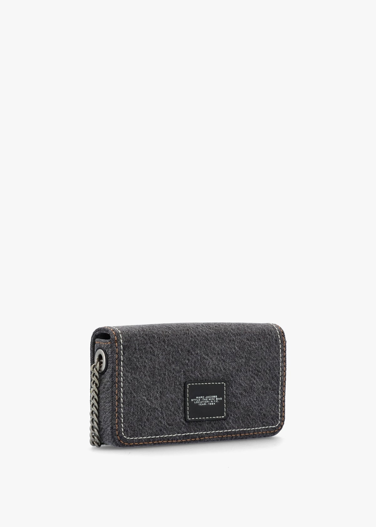 The Denim Chain Black Wash Mini Cross-Body Bag