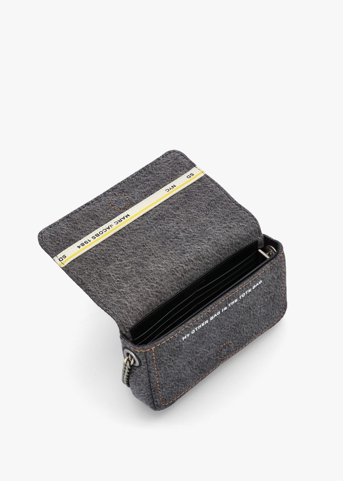 The Denim Chain Black Wash Mini Cross-Body Bag
