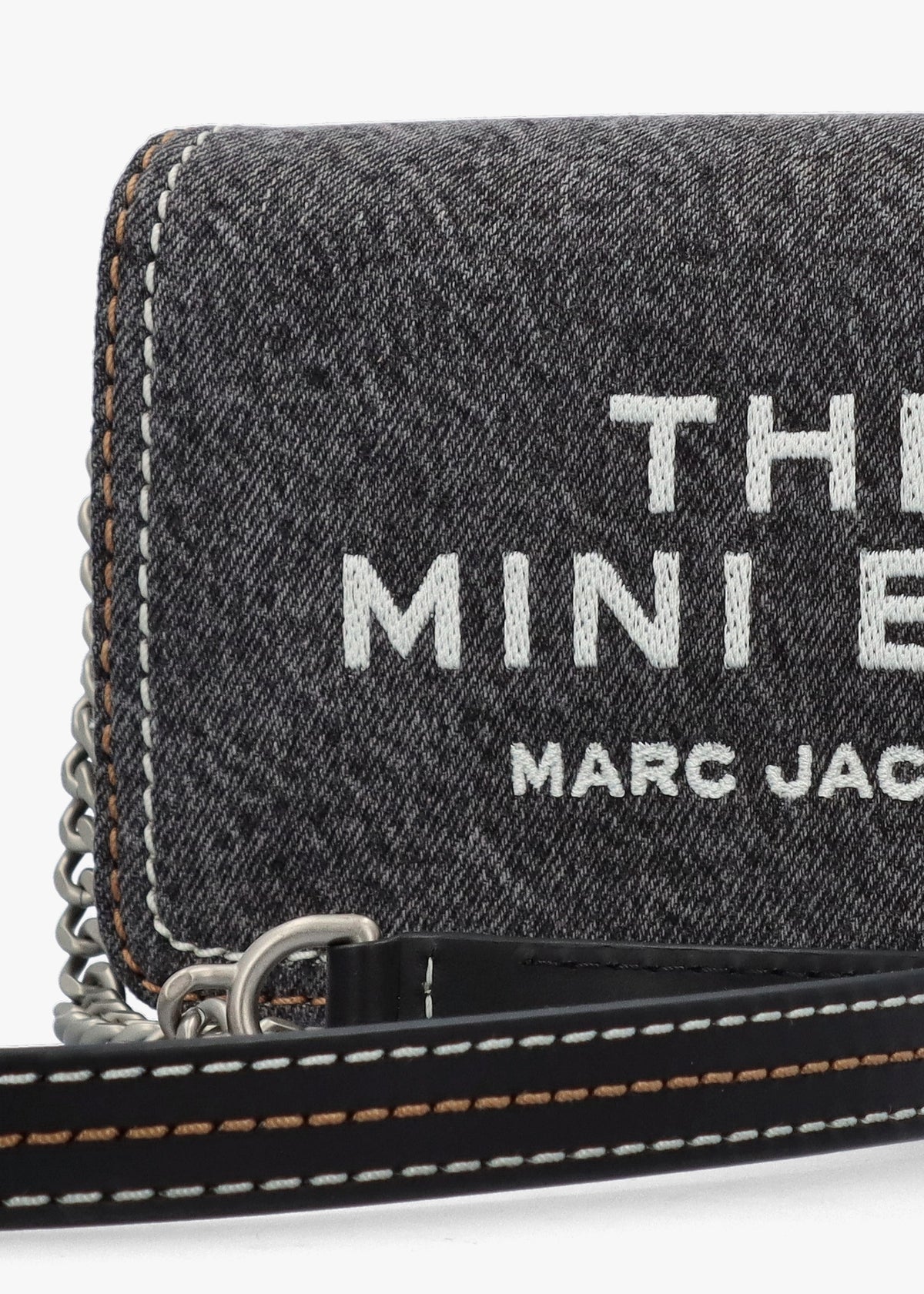 The Denim Chain Black Wash Mini Cross-Body Bag