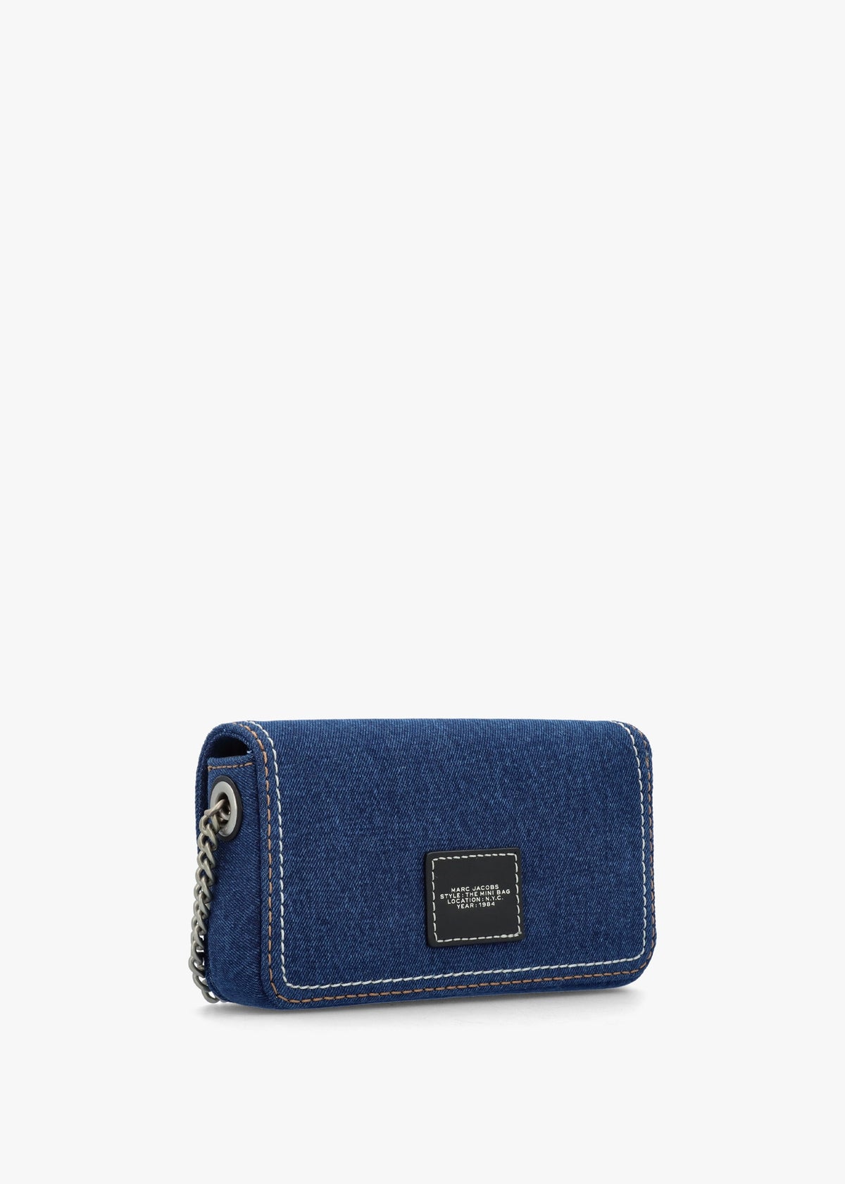 The Denim Chain Dark Wash Mini Cross-Body Bag