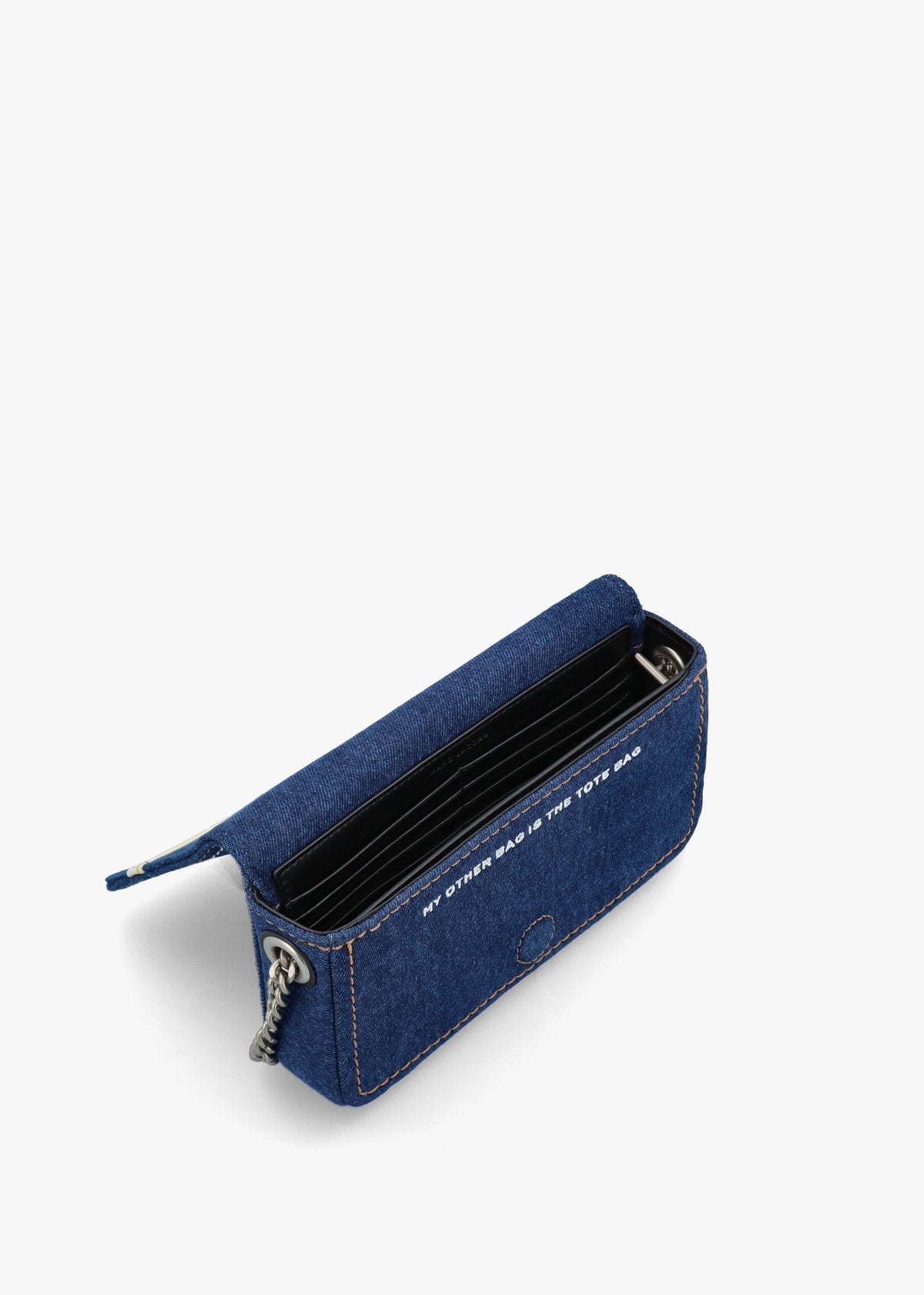 The Denim Chain Dark Wash Mini Cross-Body Bag