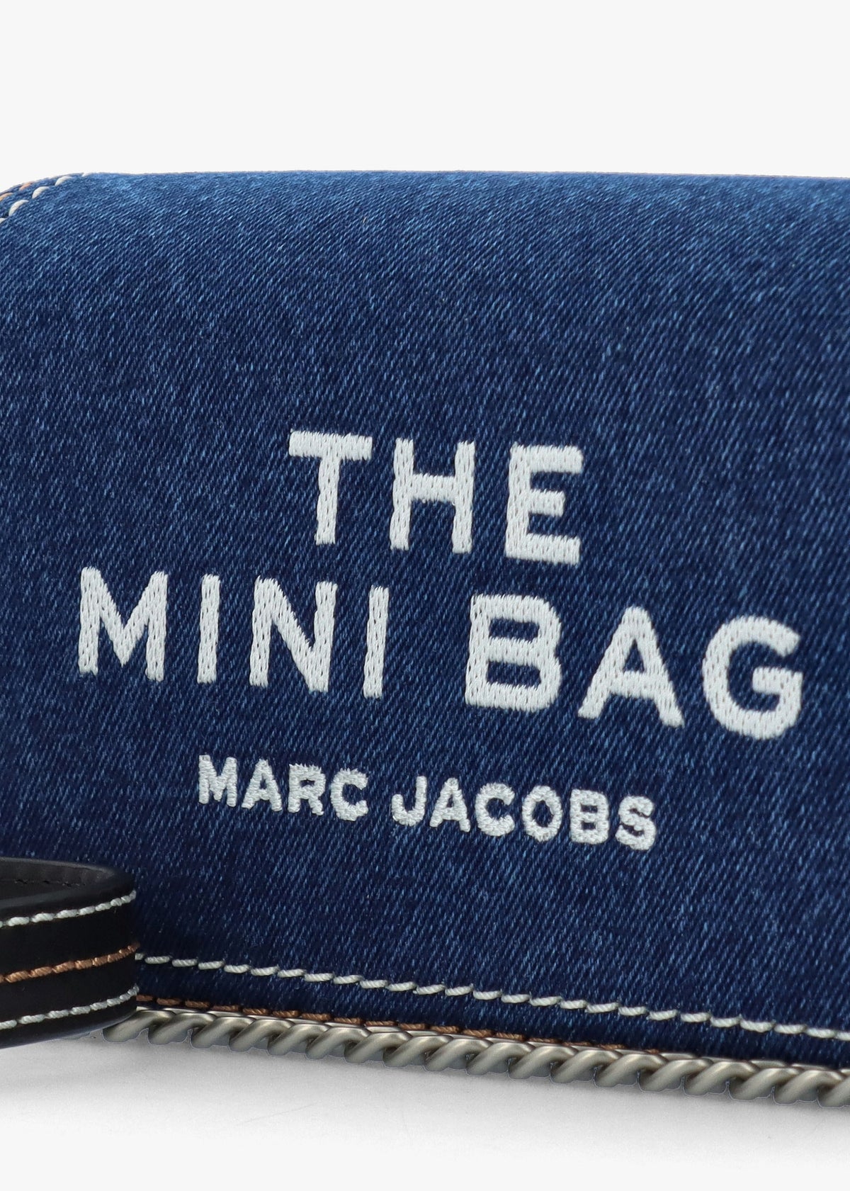 The Denim Chain Dark Wash Mini Cross-Body Bag