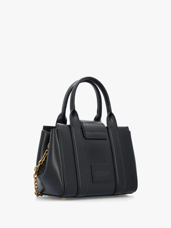 The Turnlock Black Cross-Body Tote Bag