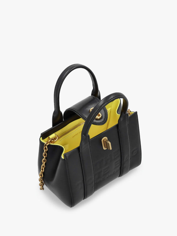 The Turnlock Black Cross-Body Tote Bag