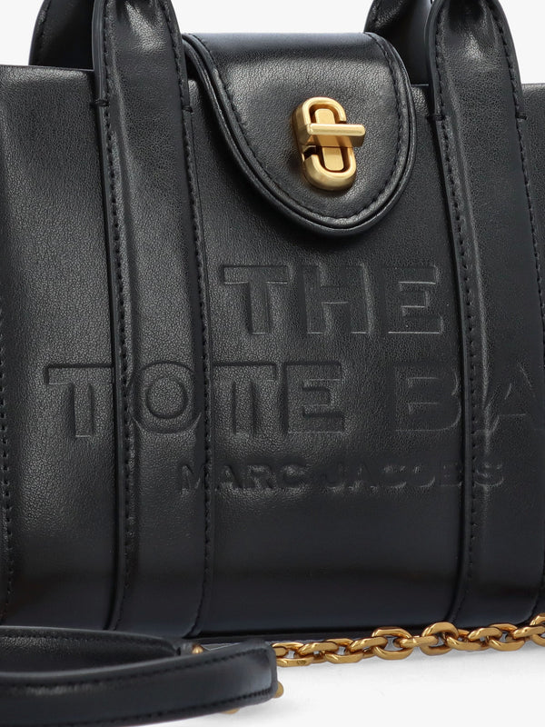 The Turnlock Black Cross-Body Tote Bag