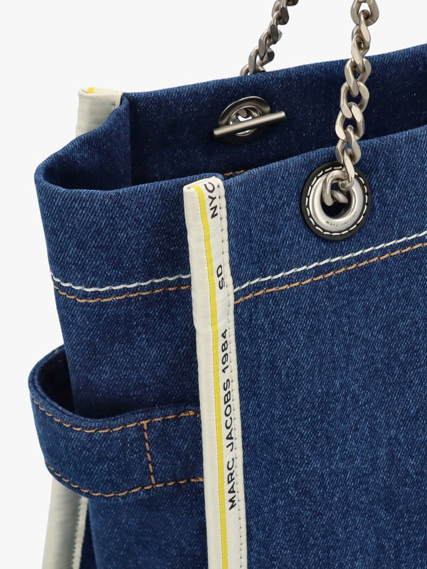 The Denim Chain Medium Dark Wash Tote Bag