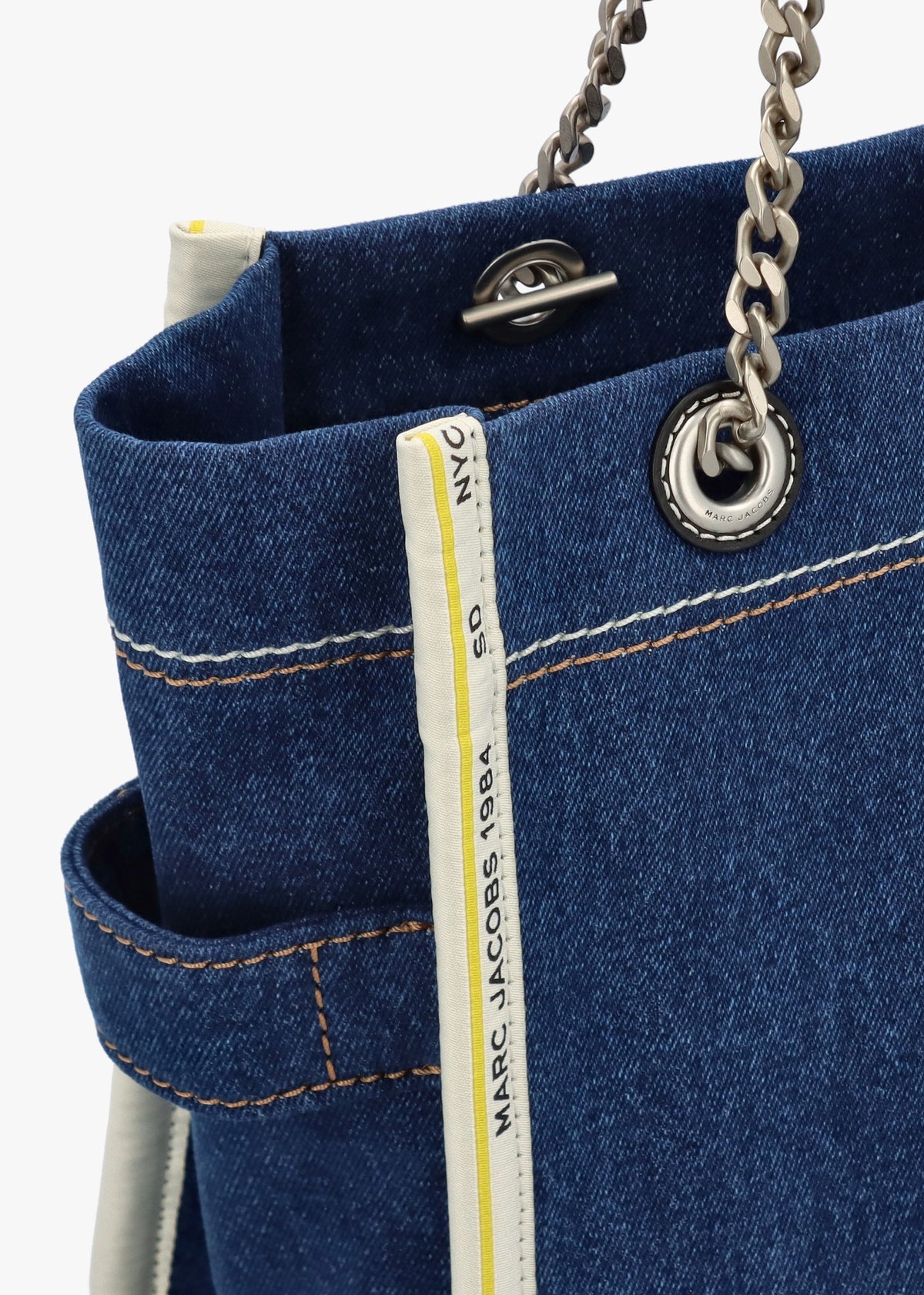 The Denim Chain Medium Dark Wash Tote Bag