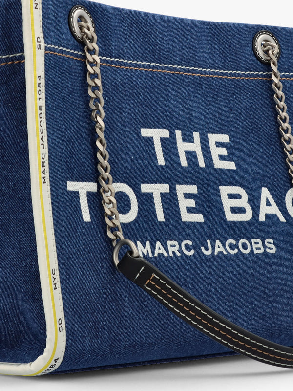 The Denim Chain Medium Dark Wash Tote Bag