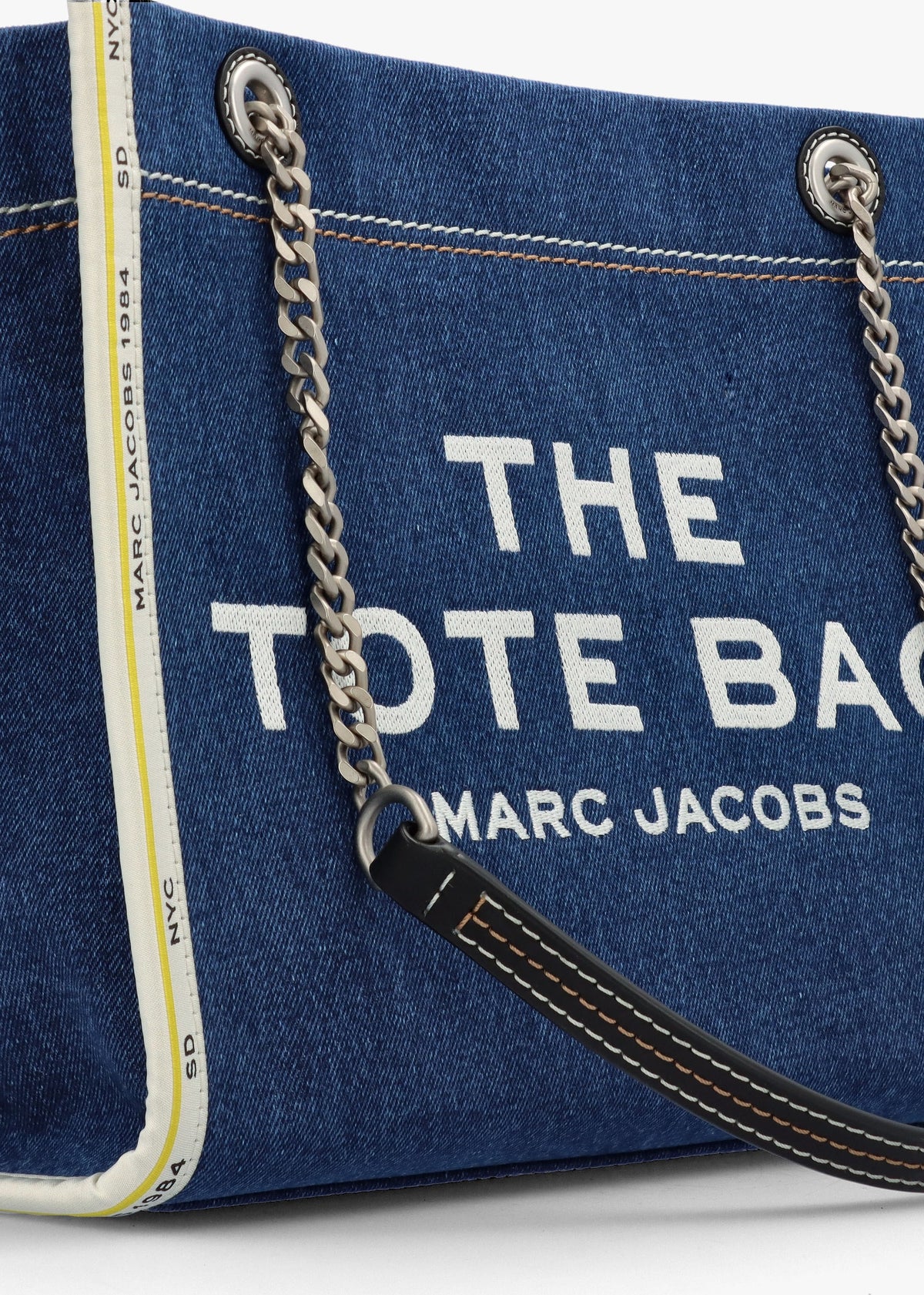 The Denim Chain Medium Dark Wash Tote Bag