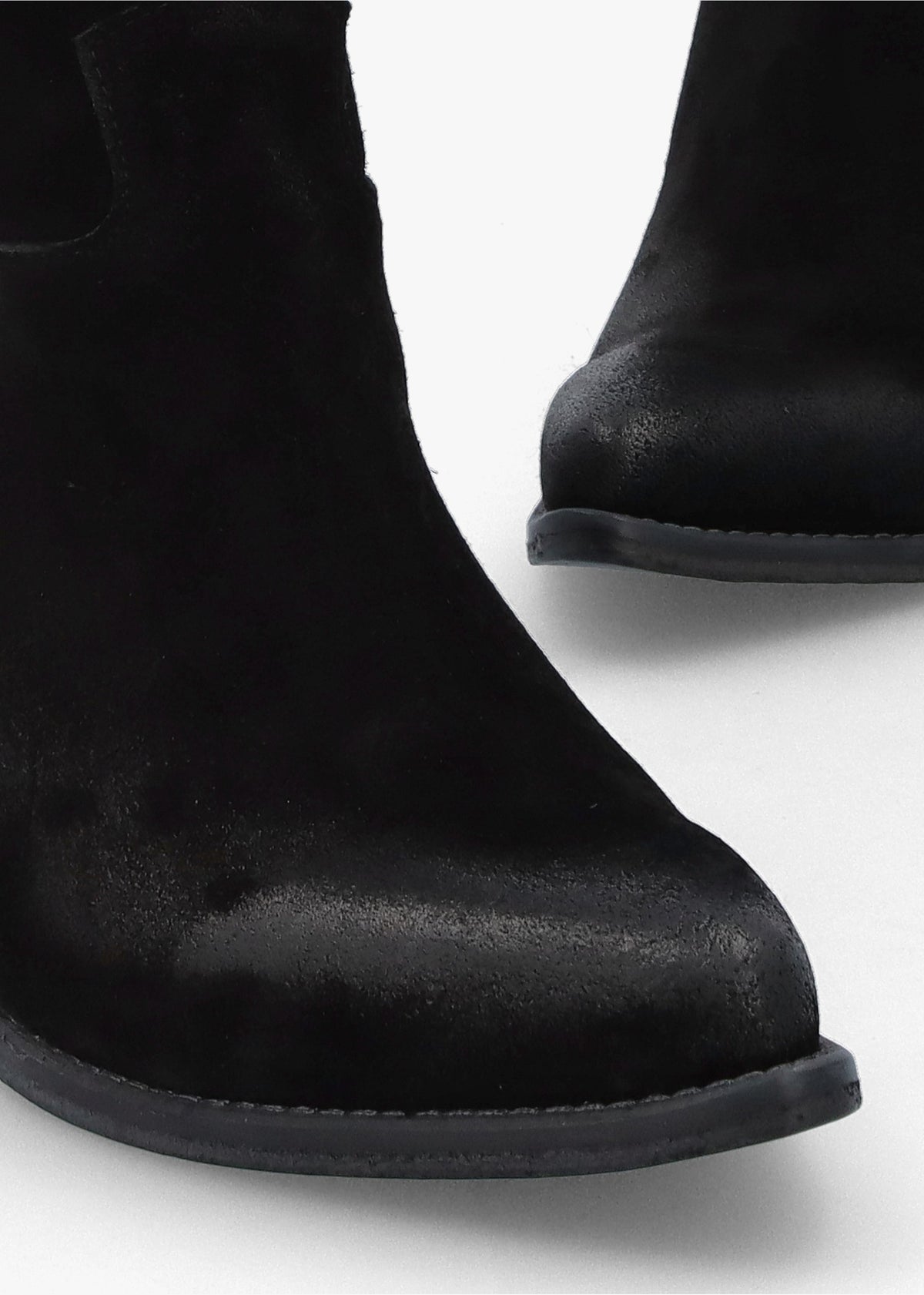 Genesis Black Leather Western Calf Boots