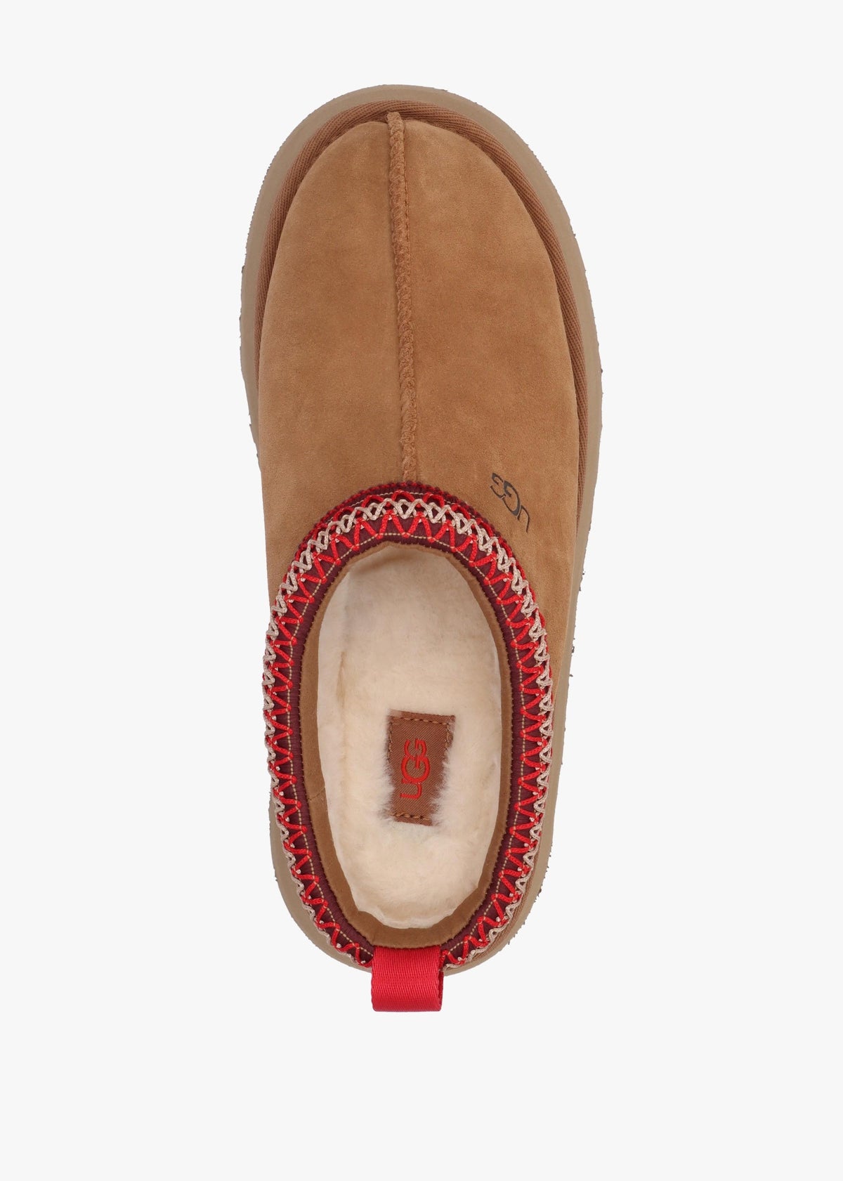 Tazz Chestnut Suede Platform Mules