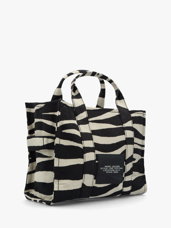 The Zebra Canvas Medium Black & White Tote Bag