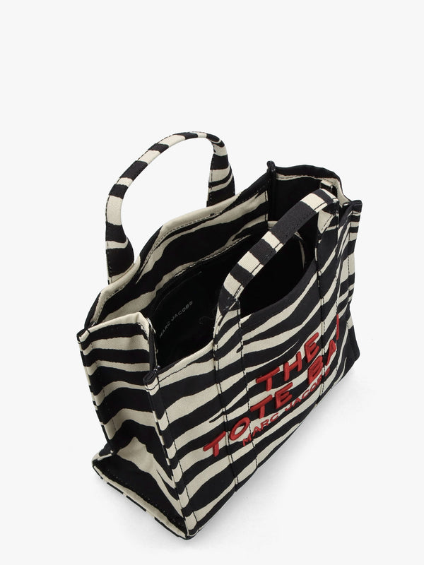 The Zebra Canvas Medium Black & White Tote Bag